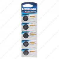 Батарейка литиевая Camelion CR2032 3V 5004LC BL5 (плоская круглая) (цена за 1шт) (50/1800)