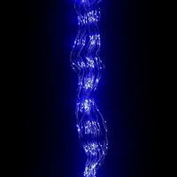 Гирлянда для дома "Волшебный хвост" Роса 2,0 м, 8 нитей,  160 ламп, Синий (постоянное свечение)