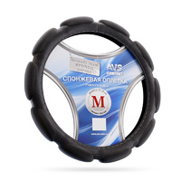 Оплетка руля спонжевая AVS Comfort/Azard (M/L) 10 лепест.