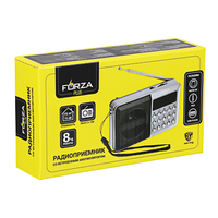 Радиоприемник FORZA переносной, аккумуляторн.,USB,слот Micro-sd,FM 87.5-108Мгц