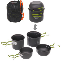 Набор посуды походной 4 предмета (2 котелка, 2 чашки) COMPSOR-203