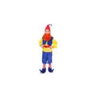 Карнавальный костюм "Гном Тилли" (рубашка с поясом, брюки, башмачки, колпак, борода)