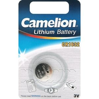 Батарейка литиевая Camelion CR1632 3V BL1 (плоская круглая) (10)