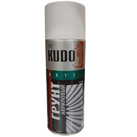 Грунт акриловый универсальный KUDO 520мл белый по металлу (аэрозоль) (12)