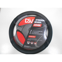 Оплетка руля DSV 2108-15 (М) комб.кожа+сетчатая ткань Black 37-39см