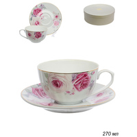 Набор чайный 12 предметов "Нежные розы" 270мл